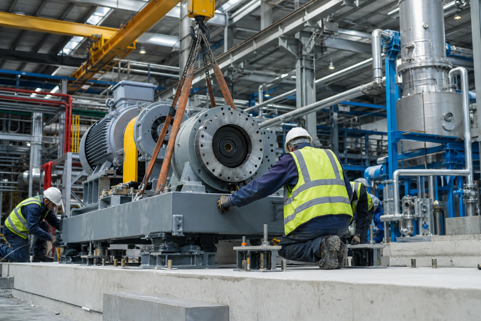 Installation d'usines et equipements industriels